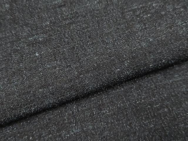 平和屋着物▽上質な紬　単衣　霞文　正絹　逸品　DABI4043du
