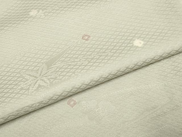 平和屋着物▽上質な小紋　単衣　吹き寄せ地紋　正絹　逸品　DABI4044du