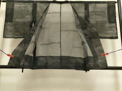 平和屋着物▽道行コート　スリーシーズン　春夏秋　塵除け　雲文　正絹　逸品　DABI4045du