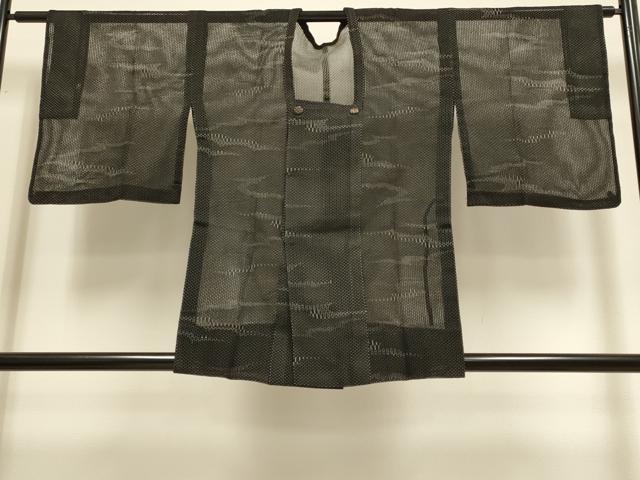 平和屋着物▽道行コート　スリーシーズン　春夏秋　塵除け　霞文　正絹　逸品　DABI4052du