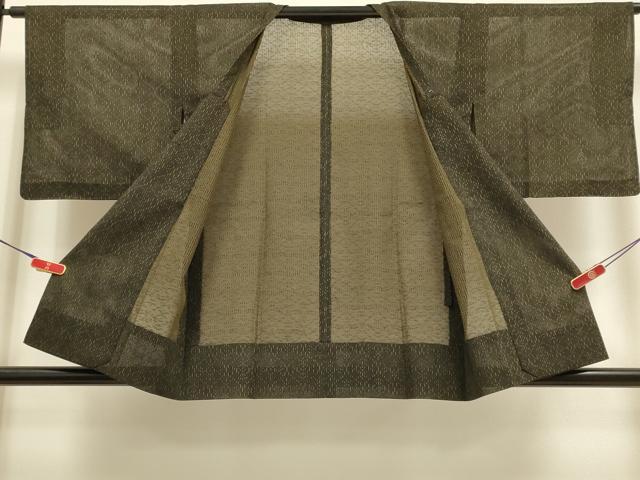 平和屋着物▽道行コート　スリーシーズン　春夏秋　塵除け　霞文　正絹　逸品　DABI4054du