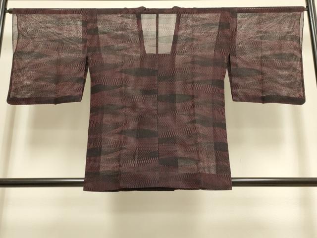 平和屋着物▽道行コート　スリーシーズン　春夏秋　塵除け　霞文　正絹　逸品　DABI4056du