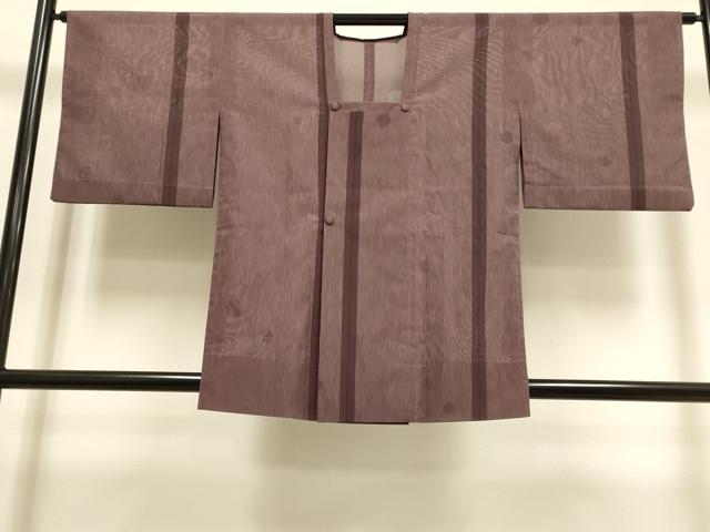 平和屋着物▽道行コート　スリーシーズン　春夏秋　塵除け　丸文　正絹　逸品　DABI4058du