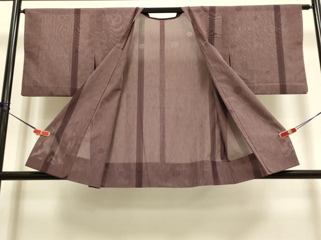 平和屋着物▽道行コート　スリーシーズン　春夏秋　塵除け　丸文　正絹　逸品　DABI4058du