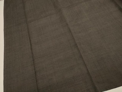 平和屋着物▽上質な紬　単衣　赤墨色　正絹　逸品　DABI4066du