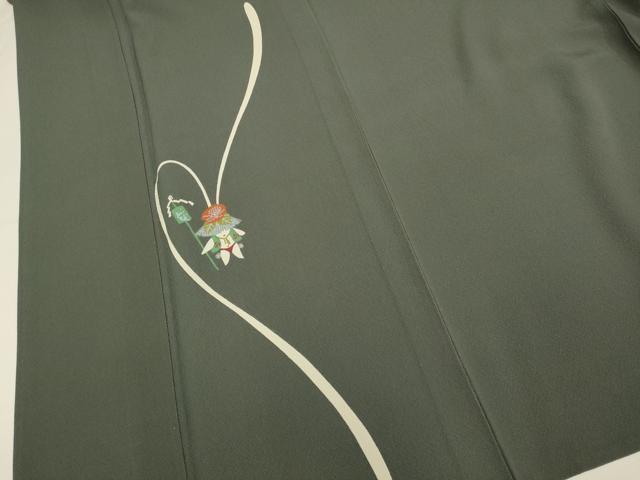 平和屋着物▽世界的人形師　辻村寿三郎　ジュサブロー　訪問着　単衣　兎　正絹　逸品　DABI4082du