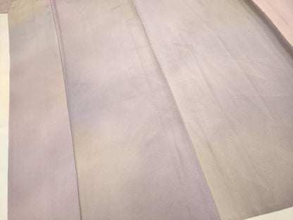 平和屋着物▽染色作家　斉藤三才　小紋　単衣　霞文　暈し染め　正絹　逸品　未使用　DABI4104du
