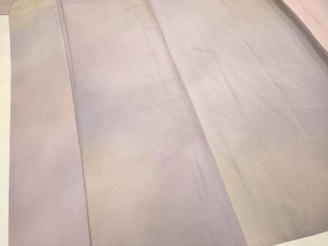 平和屋着物▽染色作家　斉藤三才　小紋　単衣　霞文　暈し染め　正絹　逸品　未使用　DABI4104du