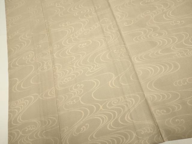平和屋着物▽上質な小紋　無双　紗袷　紗×絽　流水文　正絹　逸品　DABI4119du