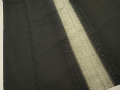 平和屋着物▽上質な紬　単衣　間道　正絹　逸品　DABI4127du