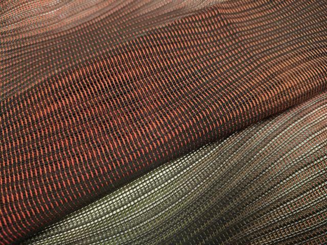 平和屋着物▽道行コート　スリーシーズン　春夏秋　塵除け　変わり縞　正絹　逸品　DABI4128du