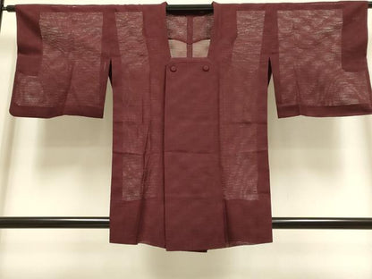 平和屋着物▽道行コート　スリーシーズン　春夏秋　塵除け　変わり縞　正絹　逸品　DABI4131du