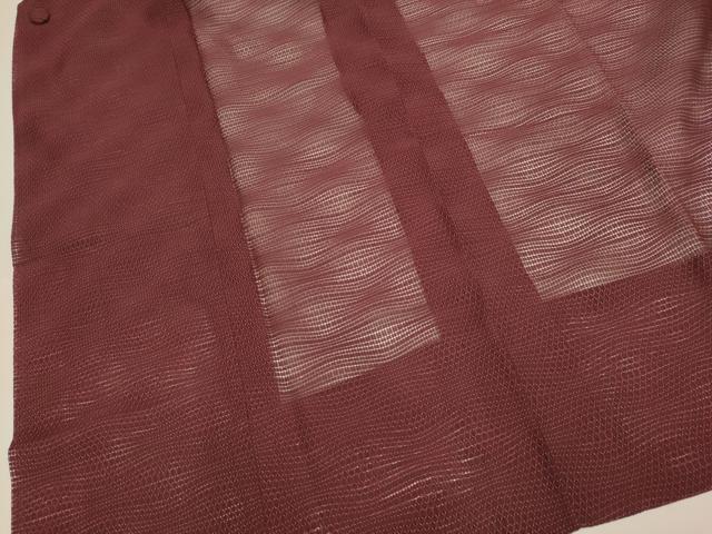 平和屋着物▽道行コート　スリーシーズン　春夏秋　塵除け　変わり縞　正絹　逸品　DABI4131du