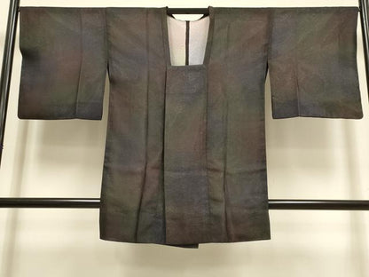 平和屋着物▽道行コート　スリーシーズン　春夏秋　塵除け　紗袷　紗×絽　霞文　正絹　逸品　DABI4137du