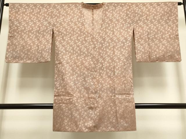 平和屋着物▽道行コート　スリーシーズン　春夏秋　塵除け　枝垂れ桜文　正絹　逸品　未使用　du