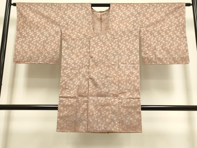 平和屋着物▽道行コート　スリーシーズン　春夏秋　塵除け　枝垂れ桜文　正絹　逸品　未使用　du