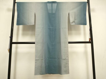 平和屋着物▽道行コート　スリーシーズン　春夏秋　塵除け　縞　ロング丈　正絹　逸品　DABI4140du