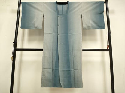平和屋着物▽道行コート　スリーシーズン　春夏秋　塵除け　縞　ロング丈　正絹　逸品　DABI4140du