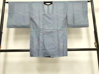 平和屋着物▽道行コート　スリーシーズン　春夏秋　塵除け　霞文　鈴乃屋扱い　正絹　逸品　DABI4142du