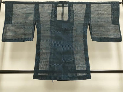 平和屋着物▽道行コート　スリーシーズン　春夏秋　塵除け　霞文　正絹　逸品　DABI4143du