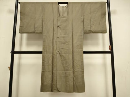平和屋着物▽道行コート　スリーシーズン　春夏秋　塵除け　霞文　ロング丈　正絹　逸品　DABI4144du