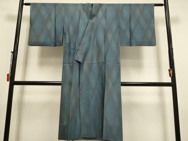平和屋着物▽道中着　スリーシーズン　春夏秋　塵除け　格子　正絹　逸品　DABI4149du