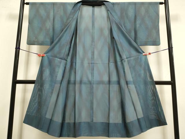 平和屋着物▽道中着　スリーシーズン　春夏秋　塵除け　格子　正絹　逸品　DABI4149du