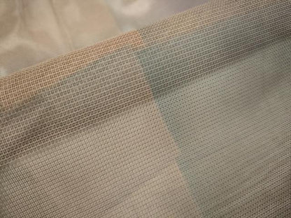 平和屋着物▽道行コート　スリーシーズン　春夏秋　塵除け　格子　正絹　逸品　未使用　DABI4153du