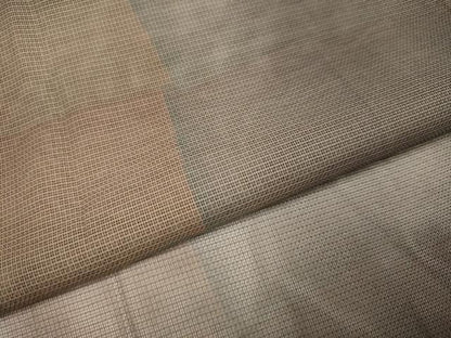 平和屋着物▽道行コート　スリーシーズン　春夏秋　塵除け　格子　正絹　逸品　未使用　DABI4153du