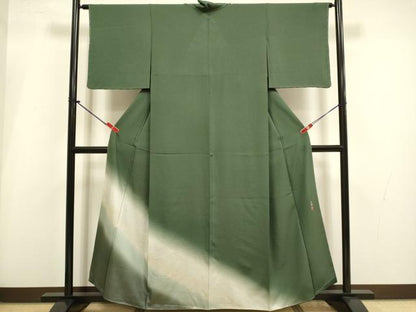 平和屋着物▽松尾光琳　色留訪問着　無双　絽袷　絽×絽　霞文　暈し染め　正絹　逸品　未使用　DABI4159du