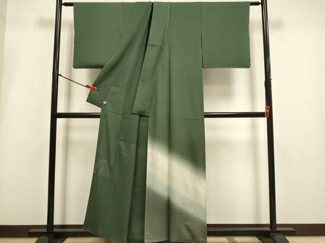平和屋着物▽松尾光琳　色留訪問着　無双　絽袷　絽×絽　霞文　暈し染め　正絹　逸品　未使用　DABI4159du