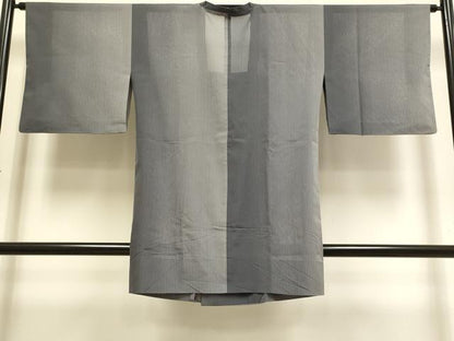 平和屋着物▽道行コート　スリーシーズン　春夏秋　塵除け　縞　正絹　逸品　DABI4168du