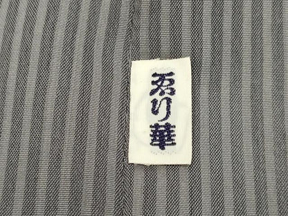 平和屋着物▽道行コート　スリーシーズン　春夏秋　塵除け　縞　正絹　逸品　DABI4168du