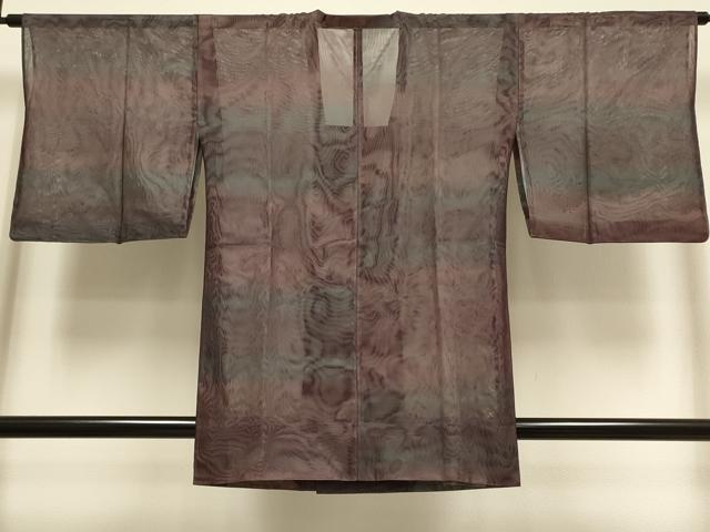 平和屋着物▽道行コート　スリーシーズン　春夏秋　塵除け　二重紗　霞文　正絹　逸品　DABI4172du