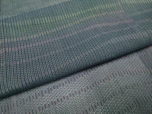 平和屋着物▽道行コート　スリーシーズン　春夏秋　塵除け　変わり縞　正絹　逸品　DABI4174du