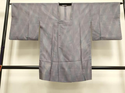 平和屋着物▽道行コート　スリーシーズン　春夏秋　塵除け　霞文　正絹　逸品　DABI4175du