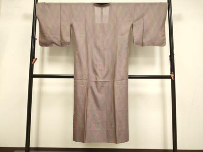 平和屋着物▽道行コート　スリーシーズン　春夏秋　塵除け　霞文　ロング丈　正絹　逸品　未使用　DABI4178du