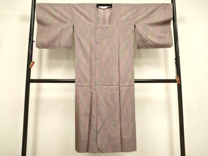 平和屋着物▽道行コート　スリーシーズン　春夏秋　塵除け　霞文　ロング丈　正絹　逸品　未使用　DABI4178du