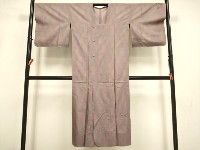 平和屋着物▽道行コート　スリーシーズン　春夏秋　塵除け　霞文　ロング丈　正絹　逸品　未使用　DABI4178du