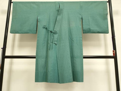 平和屋着物▽道中着　スリーシーズン　春夏秋　塵除け　立涌文　まるやま扱い　ロング丈　正絹　逸品　DABI4182du