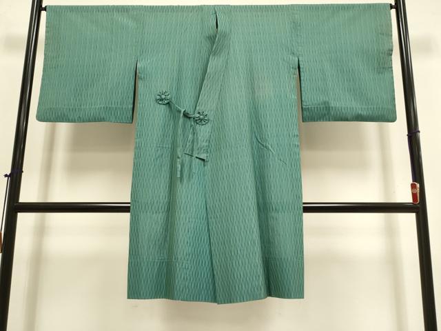 平和屋着物▽道中着　スリーシーズン　春夏秋　塵除け　立涌文　まるやま扱い　ロング丈　正絹　逸品　DABI4182du
