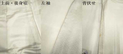 平和屋着物▽訪問着　単衣　手描き　草花文　暈し染め　正絹　逸品　未使用　DABI4187du