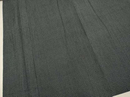 平和屋着物▽男性　お召　単衣　亀甲柄　正絹　逸品　DABI4199du