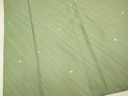 平和屋着物▽小紋　単衣　斜線鱗文　洗える着物　DABI4206du