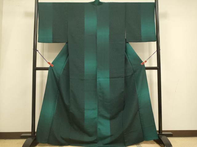 平和屋着物▽小紋　単衣　間道　洗える着物　DABI4222du