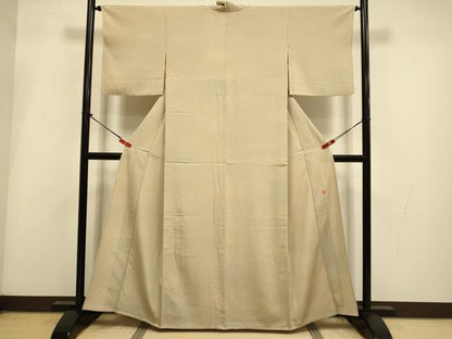 平和屋着物▽上質な小紋　単衣　作家物　霞文　正絹　逸品　DABI4241du
