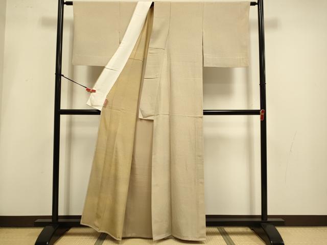 平和屋着物▽上質な小紋　単衣　作家物　霞文　正絹　逸品　DABI4241du
