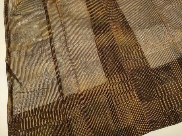 平和屋着物▽道行コート　スリーシーズン　春夏秋　塵除け　霞文　正絹　逸品　DABI4243du