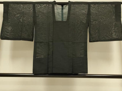 平和屋着物▽道行コート　スリーシーズン　春夏秋　塵除け　霞文　正絹　逸品　DABI4244du