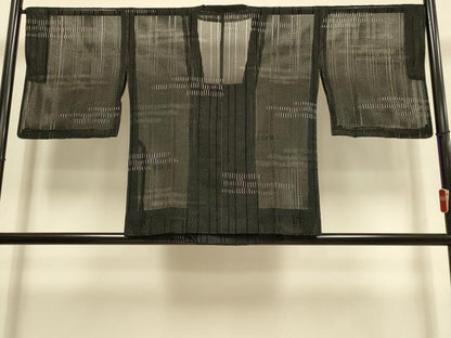 平和屋着物▽道行コート　スリーシーズン　春夏秋　塵除け　霞文　正絹　逸品　DABI4246du